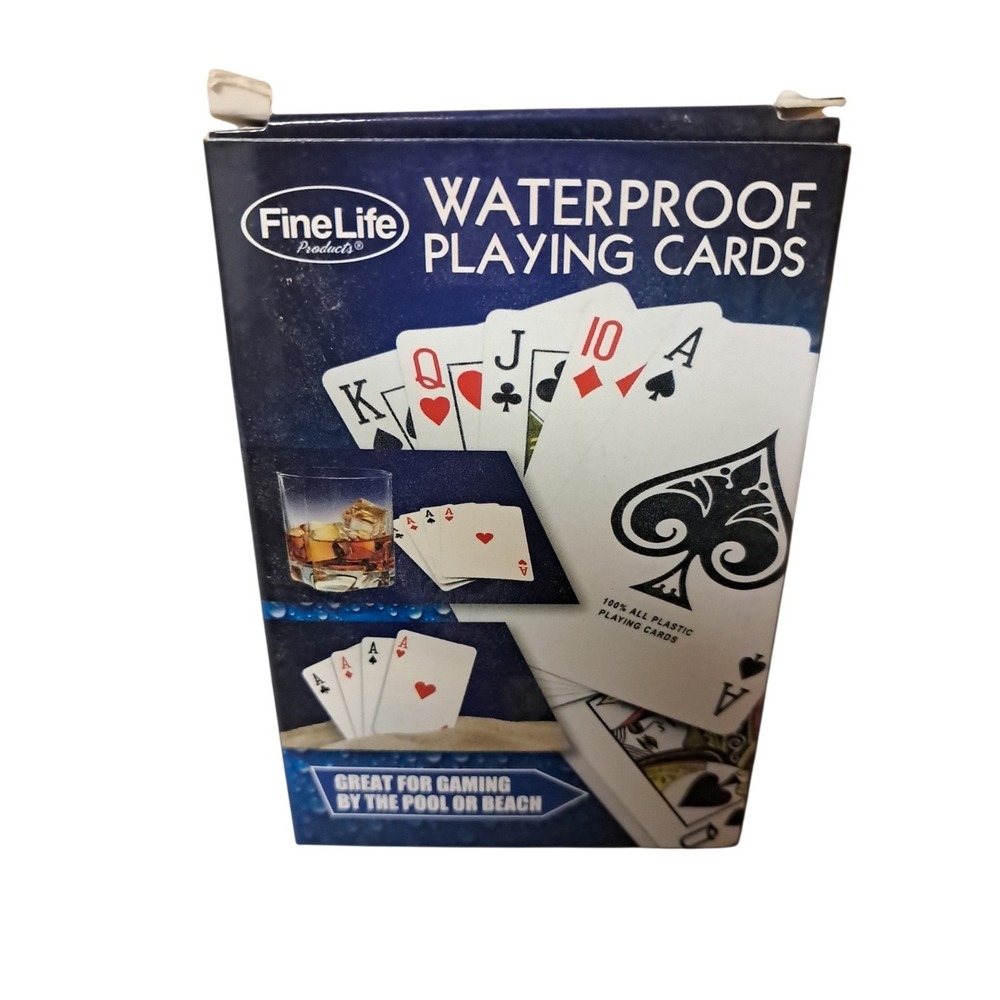 Waterproof Playing Cards Fine Life New Picnics Pool Beach or Camping NEW